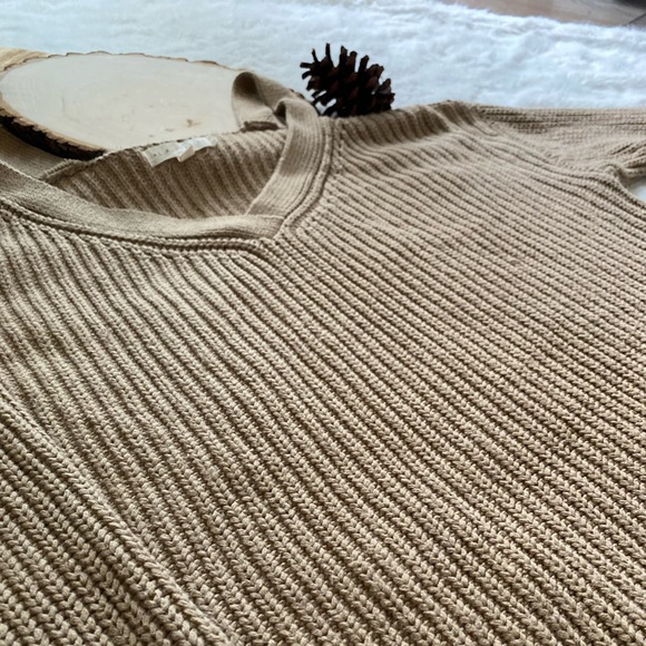 LA Hearts | Beige Ribbed Sweater - Picture 4 of 4